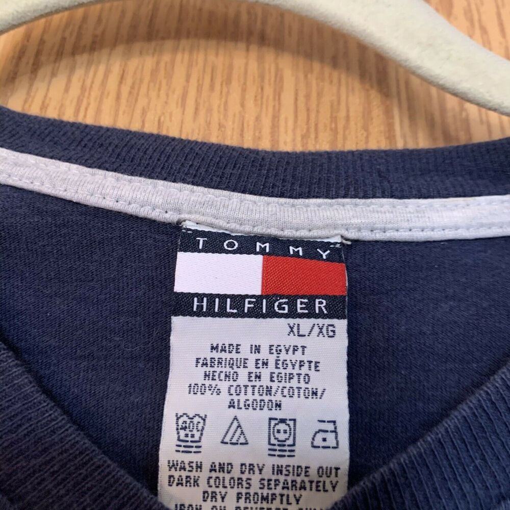 Vintage Tommy Hilfiger Flag Logo Tee XL Youth - Picture 3 of 4